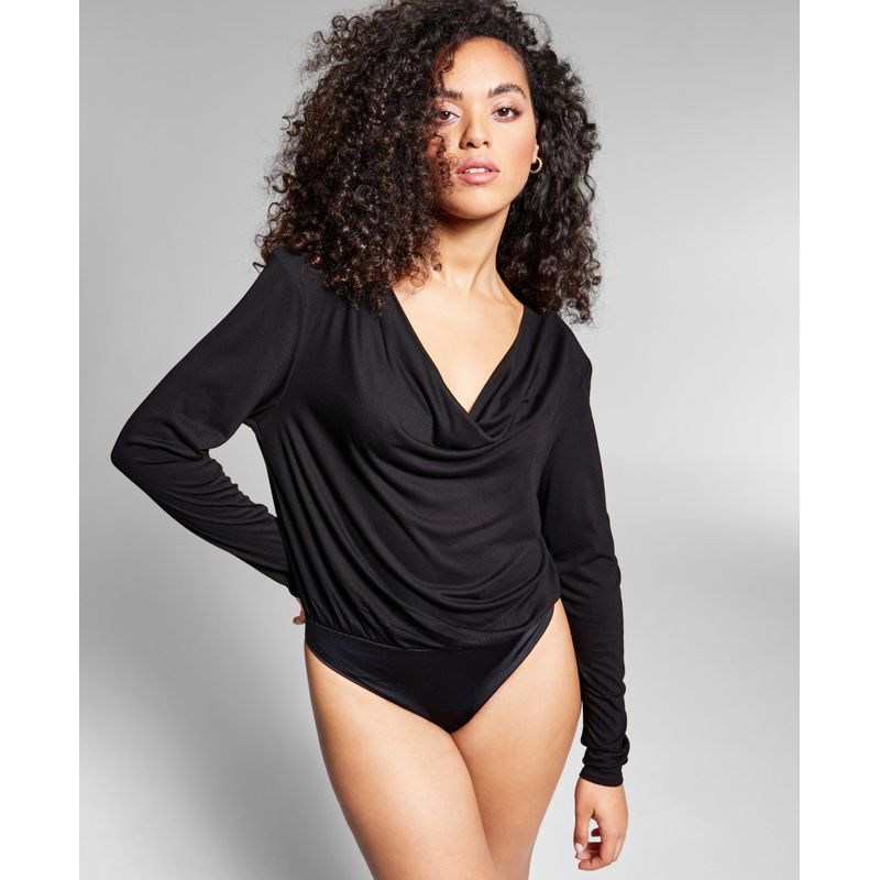 Jeannie Mai X Inc Bianca Cowlneck Bodysuit